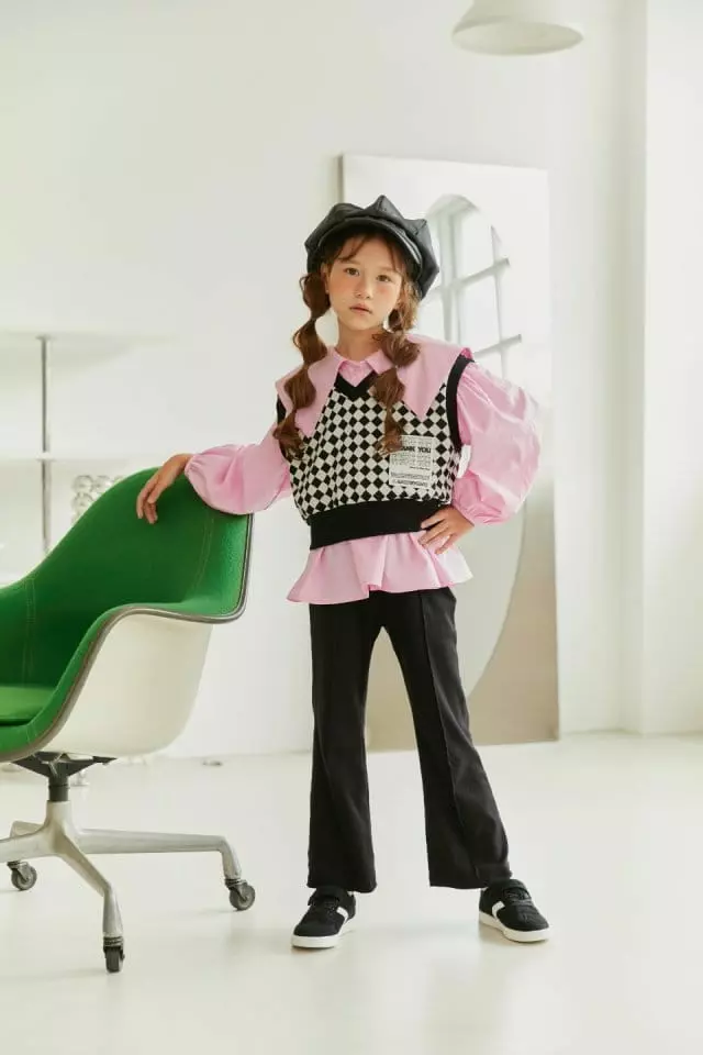 Lilas - Korean Children Fashion - #designkidswear - Thank You Crop Vest - 11