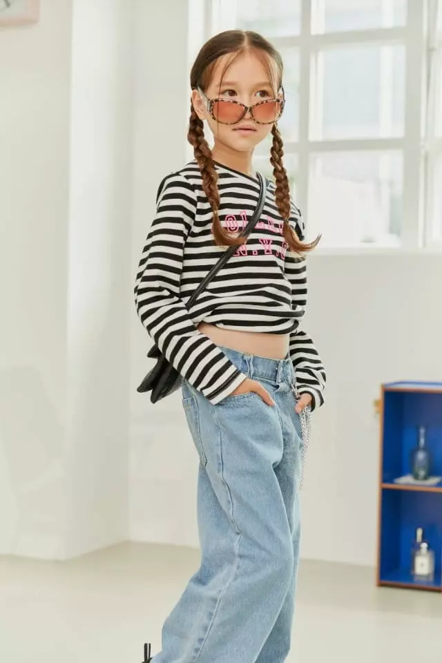 Lilas - Korean Children Fashion - #discoveringself - Denim Straight Pants - 5