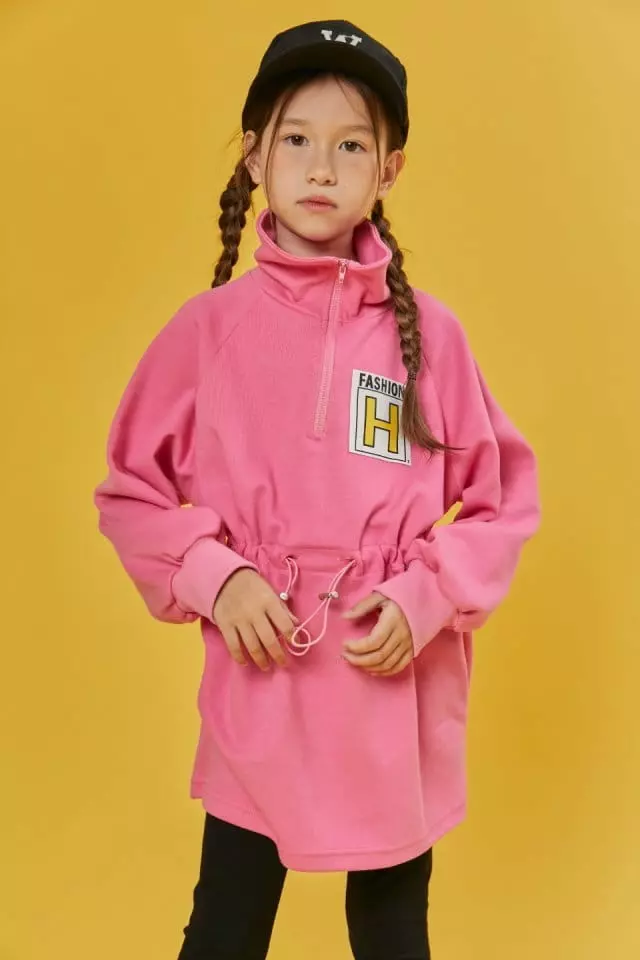 Lilas - Korean Children Fashion - #fashionkids - One Top Zipper Long Tee - 9