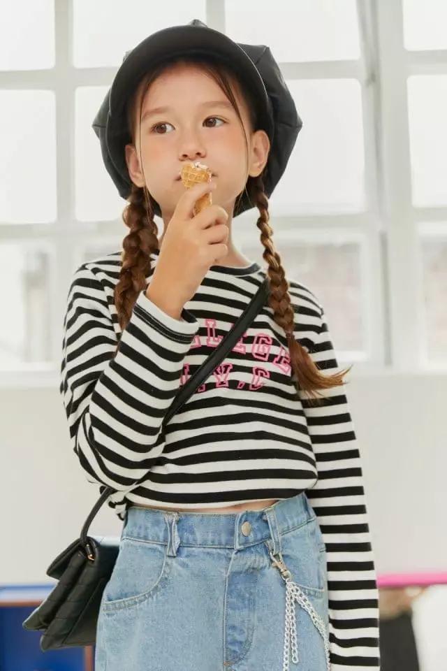 Lilas - Korean Children Fashion - #fashionkids - Span Basic Tee - 5