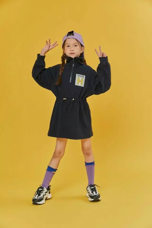 Lilas - Korean Children Fashion - #kidsshorts - One Top Zipper Long Tee - 10