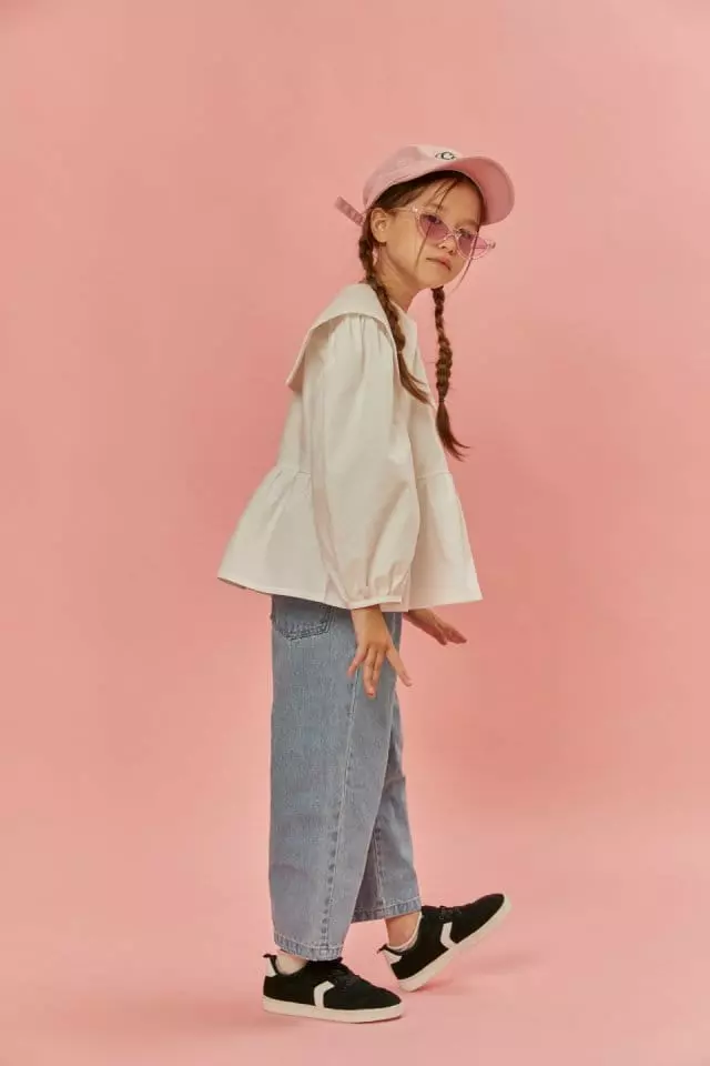 Lilas - Korean Children Fashion - #kidsshorts - Denim Straight Pants - 7