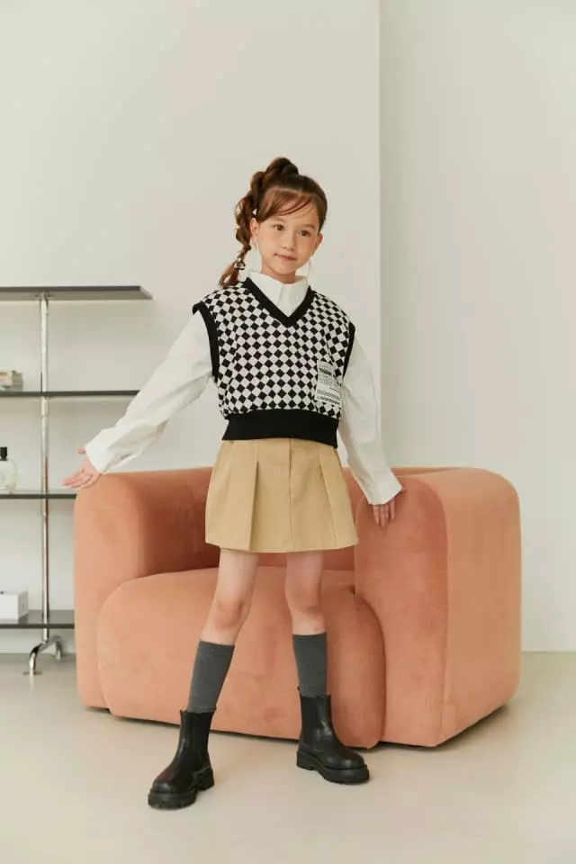 Lilas - Korean Children Fashion - #kidsstore - Thank You Crop Vest