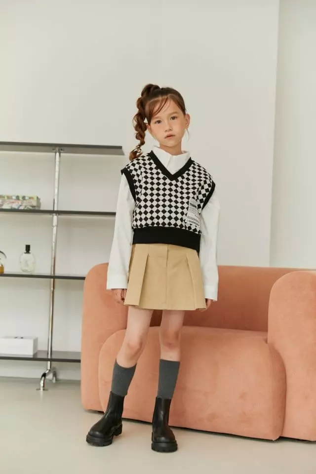 Lilas - Korean Children Fashion - #kidzfashiontrend - Thank You Crop Vest - 2