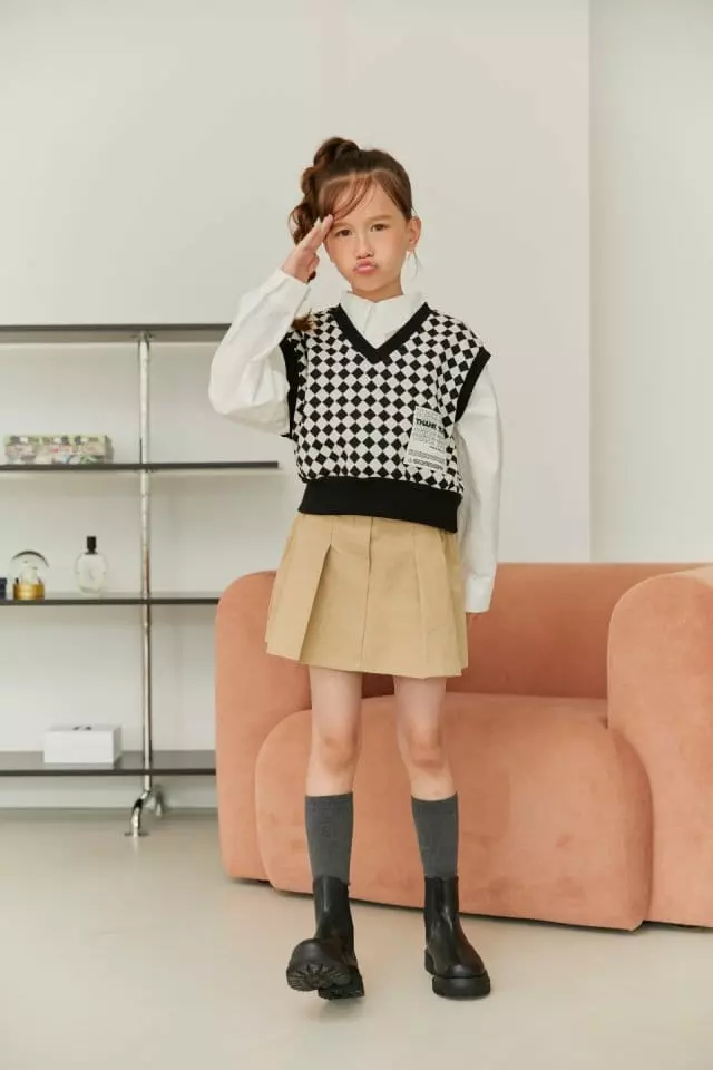 Lilas - Korean Children Fashion - #magicofchildhood - Thank You Crop Vest - 5
