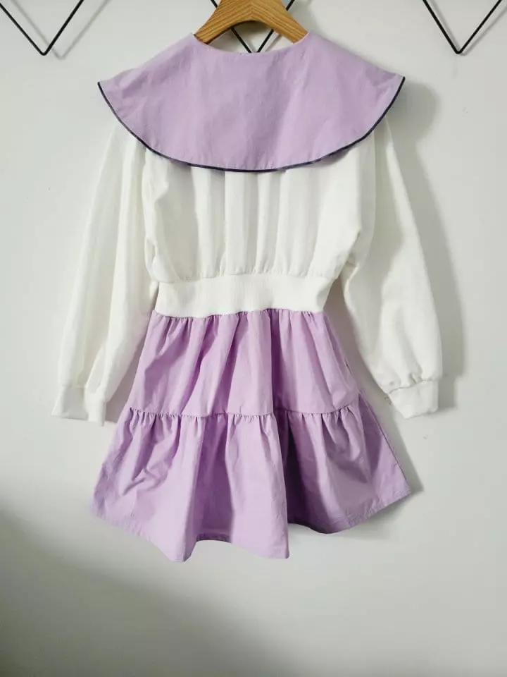 Lilas - Korean Children Fashion - #minifashionista - Mino Big Collar One-piece - 10