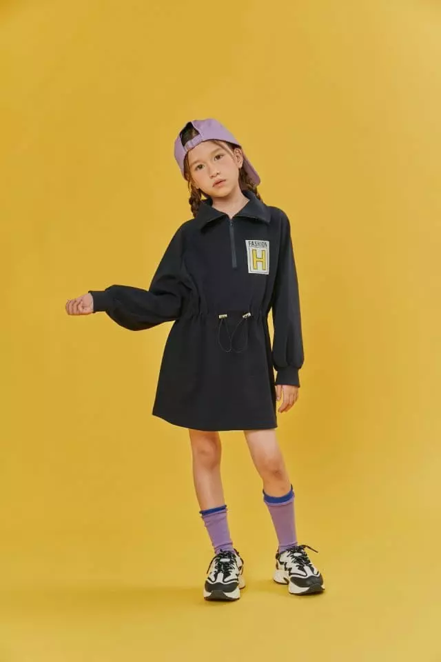 Lilas - Korean Children Fashion - #toddlerclothing - One Top Zipper Long Tee - 4