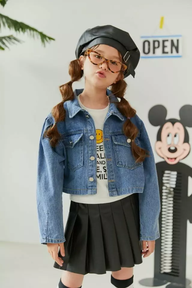 Lilas - Korean Children Fashion - #prettylittlegirls - Denim Jacket - 4