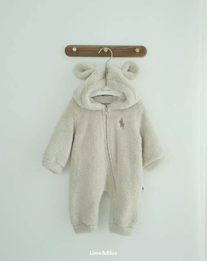 Lime & Blue - Korean Baby Fashion - #babyboutique - Lapa Club Fleece Bodysuit - 10