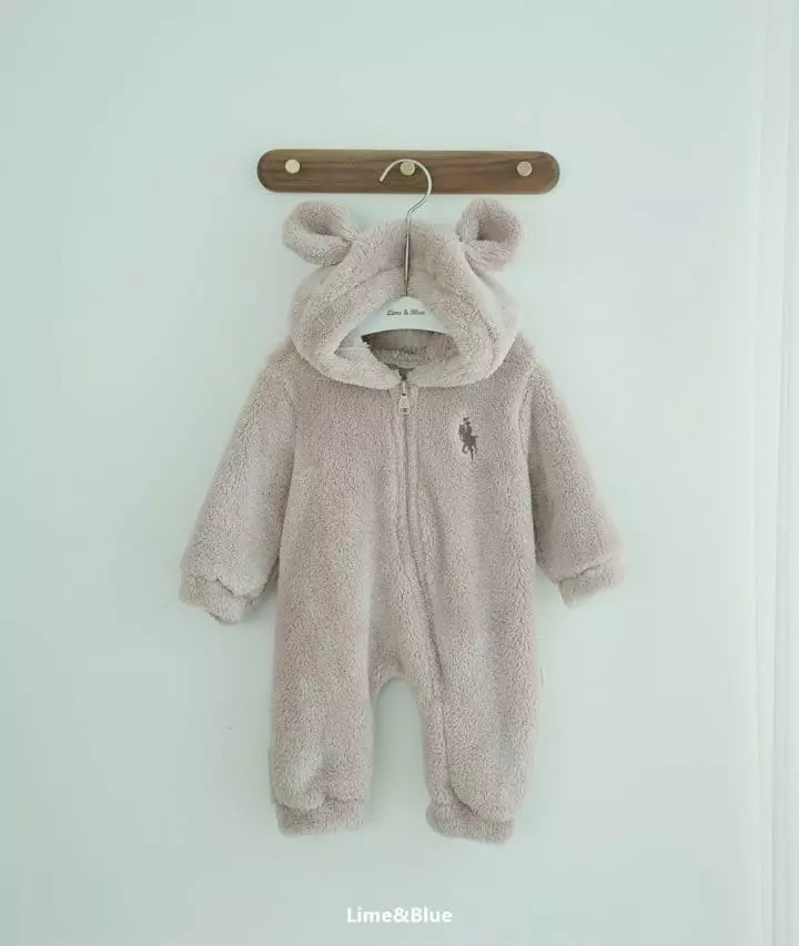 Lime & Blue - Korean Baby Fashion - #babyboutique - Lapa Club Fleece Bodysuit - 9