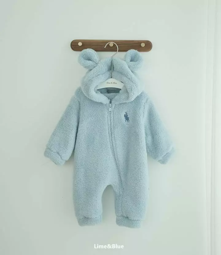 Lime & Blue - Korean Baby Fashion - #babyboutiqueclothing - Lapa Club Fleece Bodysuit - 11