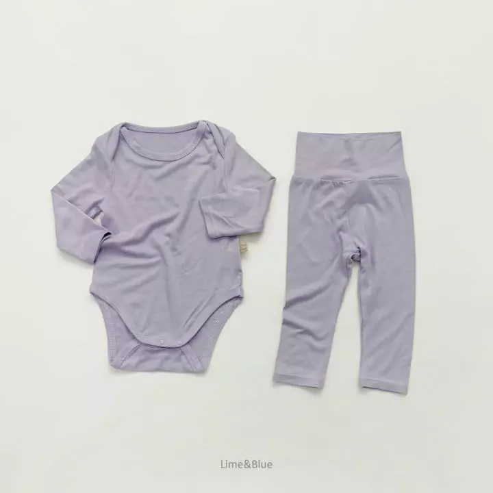 Lime & Blue - Korean Baby Fashion - #babyfever - New Heat Bodysuit - 12