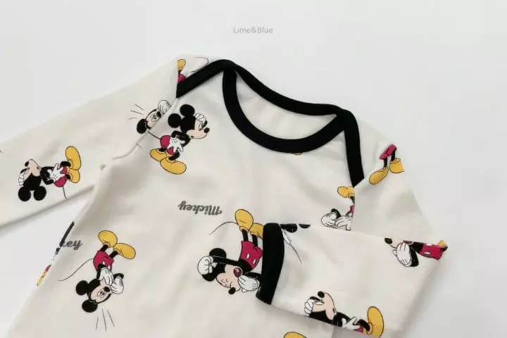 Lime & Blue - Korean Baby Fashion - #babyoninstagram - Funny Micket Bodysuit - 11