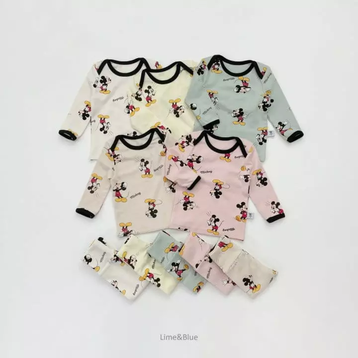 Lime & Blue - Korean Baby Fashion - #onlinebabyboutique - Funny Micket Bodysuit