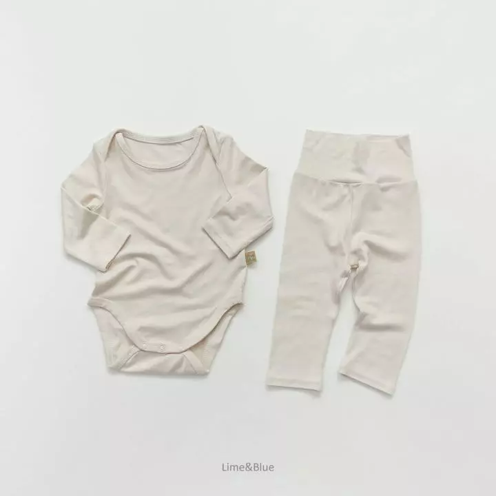 Lime & Blue - Korean Baby Fashion - #onlinebabyshop - New Heat Bodysuit - 6