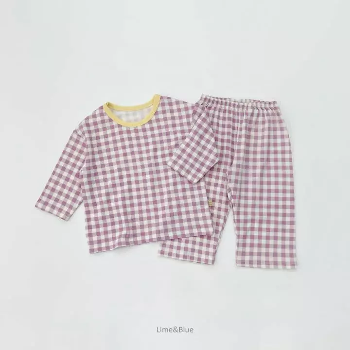 Lime & Blue - Korean Children Fashion - #childofig - Chacker Check . - 2