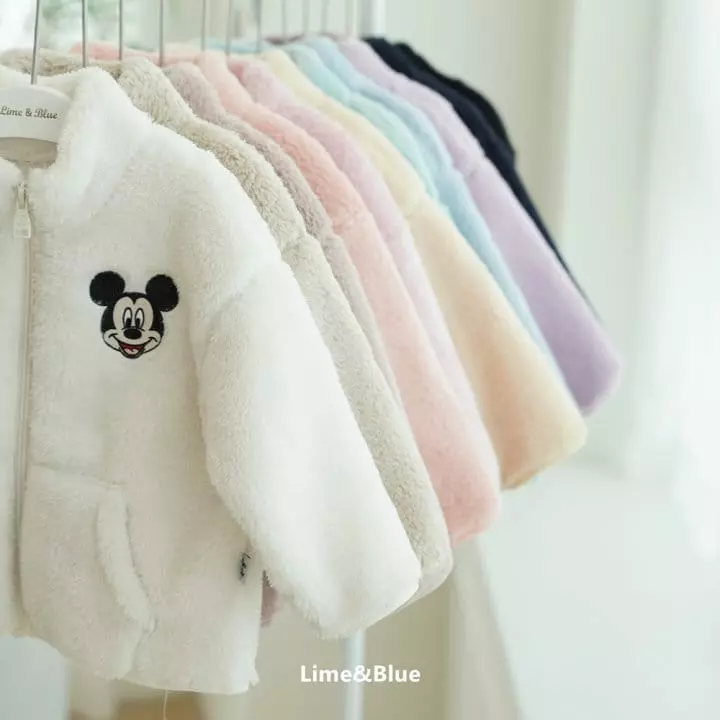 Lime & Blue - Korean Children Fashion - #discoveringself - Mickey Fleece Jumper Family