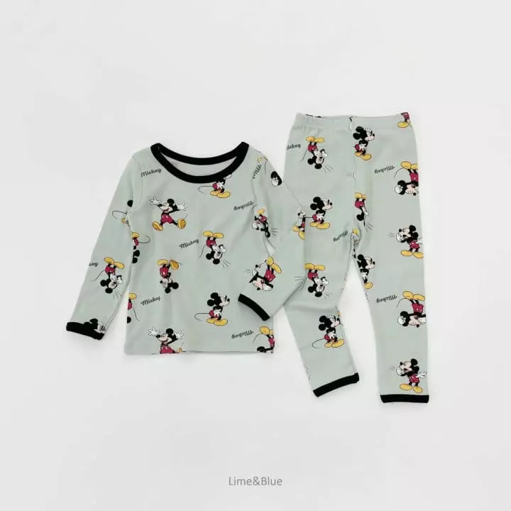 Lime & Blue - Korean Children Fashion - #kidsshorts - Funny Mickey . - 11