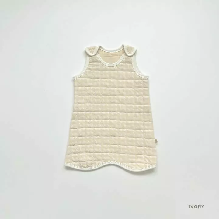 Lime & Blue - Korean Children Fashion - #kidsshorts - Check Quilting Long Sleep Vest - 6