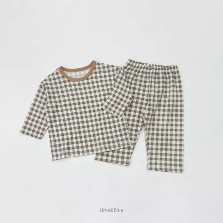 Lime & Blue - Korean Children Fashion - #kidsstore - Chacker Check . - 8