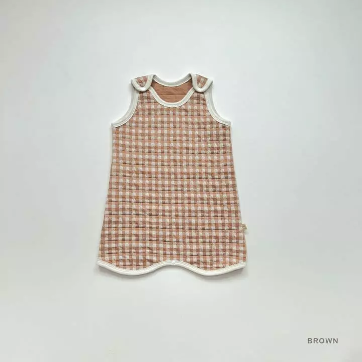 Lime & Blue - Korean Children Fashion - #magicofchildhood - Check Quilting Long Sleep Vest - 11