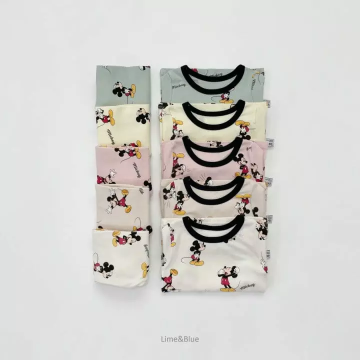 Lime & Blue - Korean Children Fashion - #prettylittlegirls - Funny Mickey . - 2