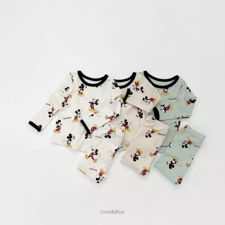 Lime & Blue - Korean Children Fashion - #todddlerfashion - Funny Mickey . - 3