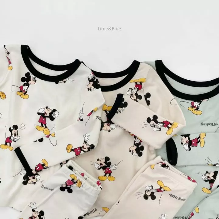 Lime & Blue - Korean Children Fashion - #todddlerfashion - Funny Mickey . - 4