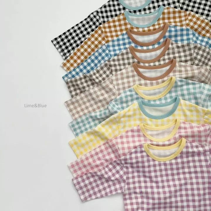 Lime & Blue - Korean Women Fashion - #womensfashion - Chacker Check . Mom - 12