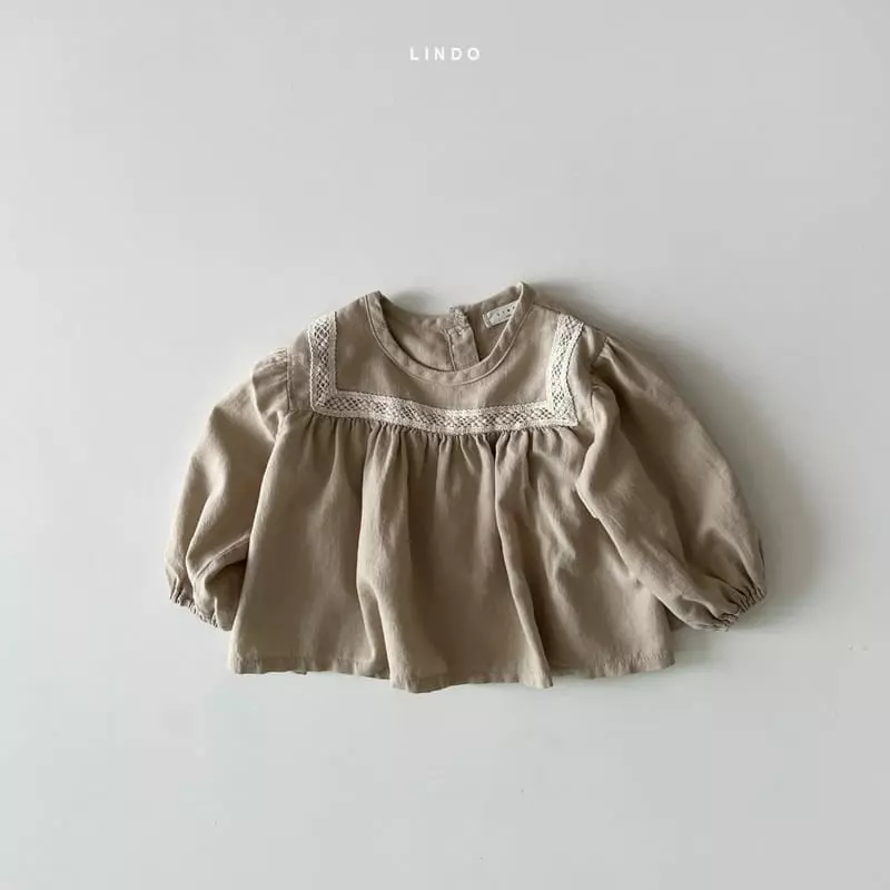 Lindo - Korean Children Fashion - #childofig - Lace Shirring Blouse