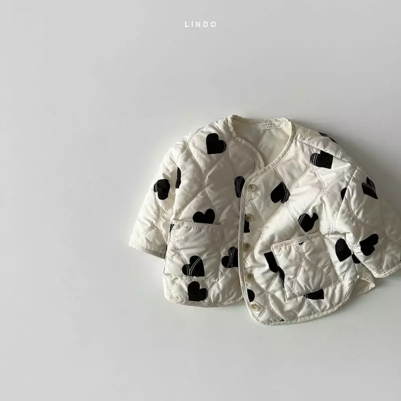Lindo - Korean Children Fashion - #designkidswear - Cozy Heart Jacket - 3