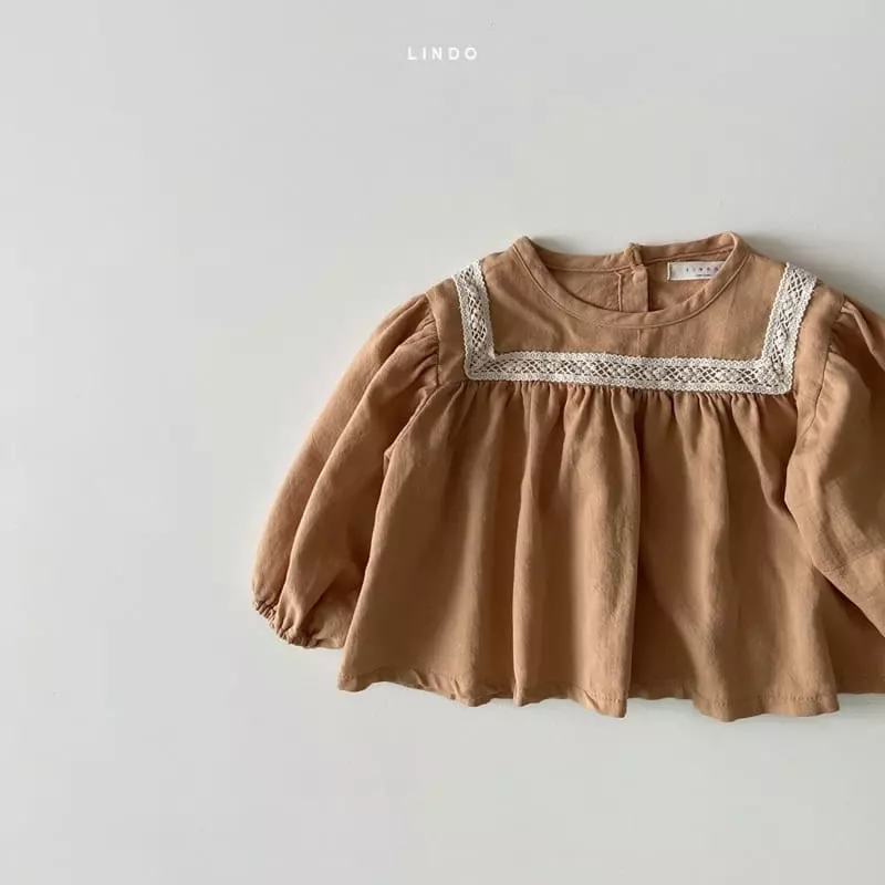 Lindo - Korean Children Fashion - #discoveringself - Lace Shirring Blouse - 5