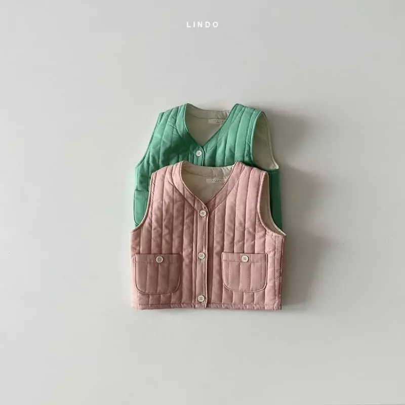 Lindo - Korean Children Fashion - #discoveringself - Roy Heart Quilting Vest - 3