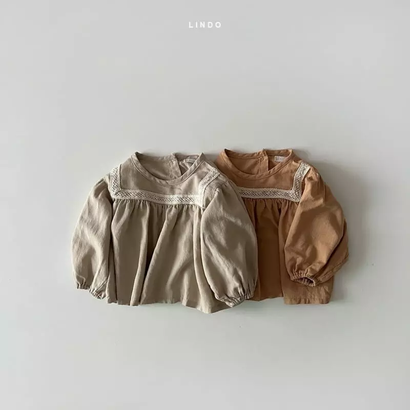 Lindo - Korean Children Fashion - #fashionkids - Lace Shirring Blouse - 6