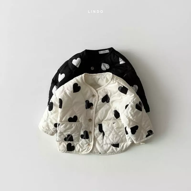 Lindo - Korean Children Fashion - #kidsshorts - Cozy Heart Jacket - 6