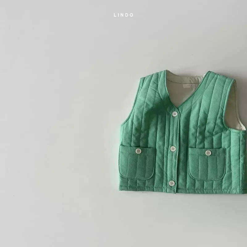 Lindo - Korean Children Fashion - #kidsshorts - Roy Heart Quilting Vest - 5