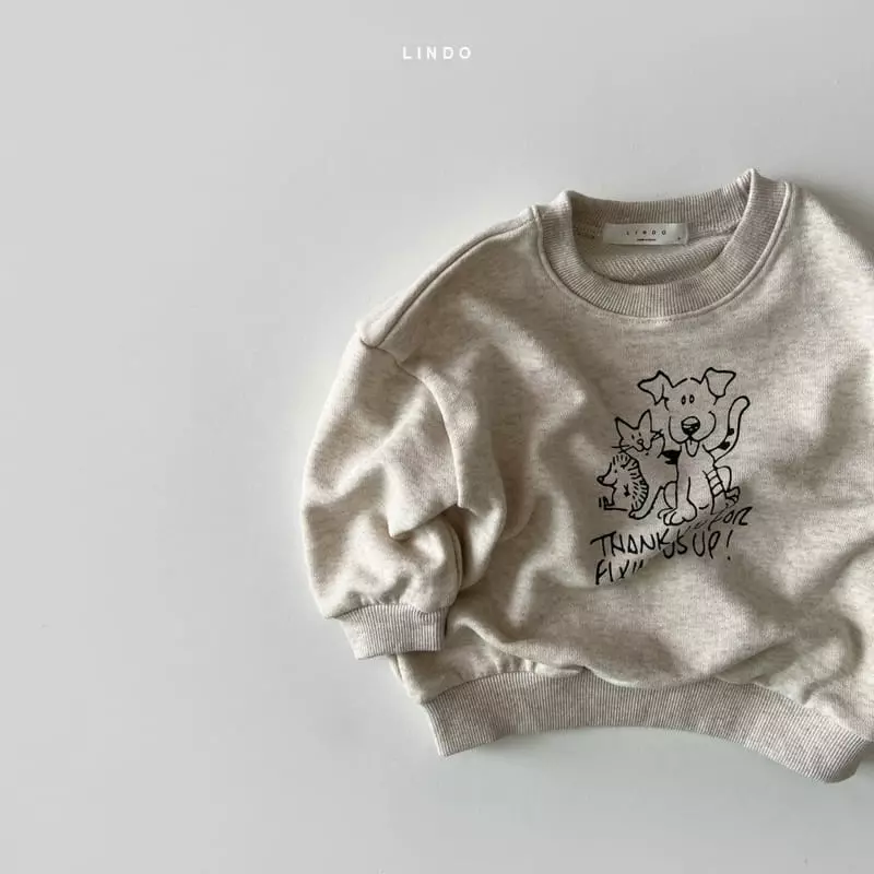 Lindo - Korean Children Fashion - #kidsshorts - Puppy Sweatshirt - 4