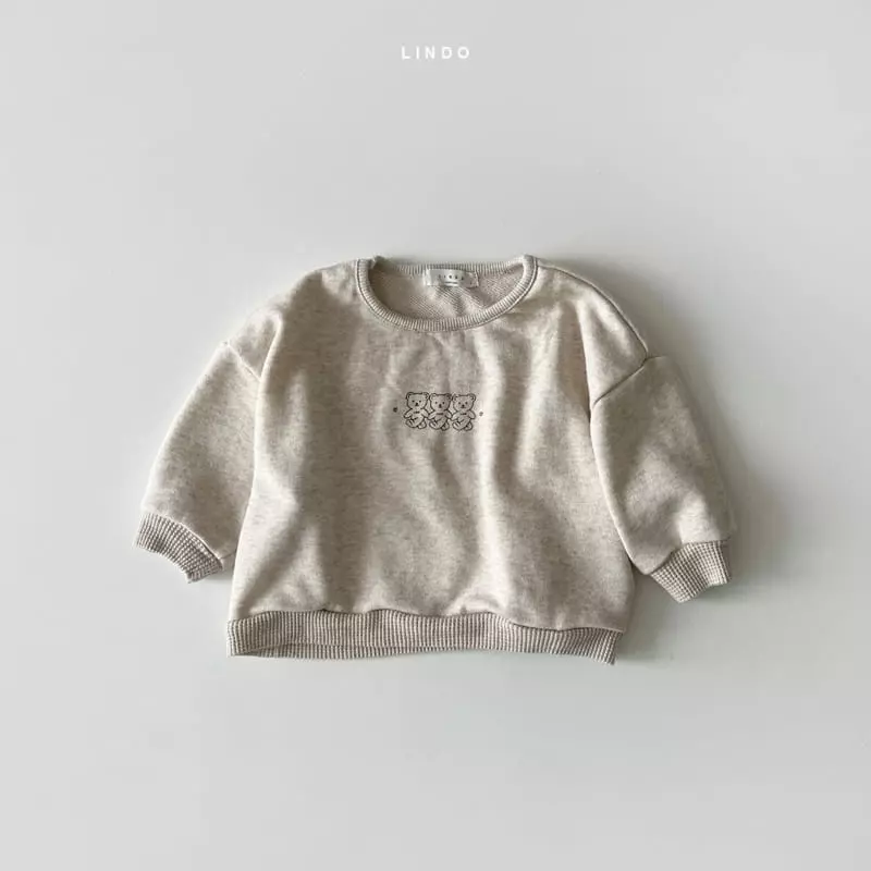 Lindo - Korean Children Fashion - #kidsstore - Heart Bear Sweatshirt - 2