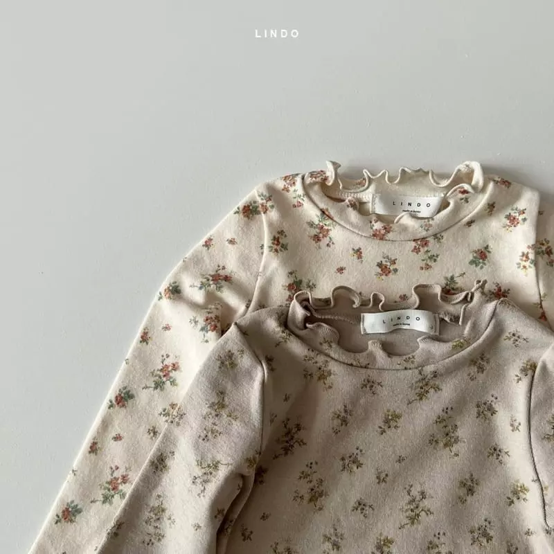 Lindo - Korean Children Fashion - #kidsstore - Yomi Flower Turtleneck