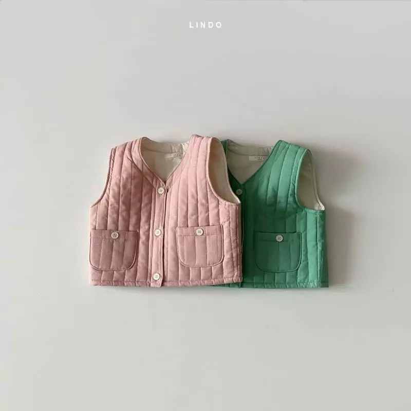 Lindo - Korean Children Fashion - #kidsstore - Roy Heart Quilting Vest - 6