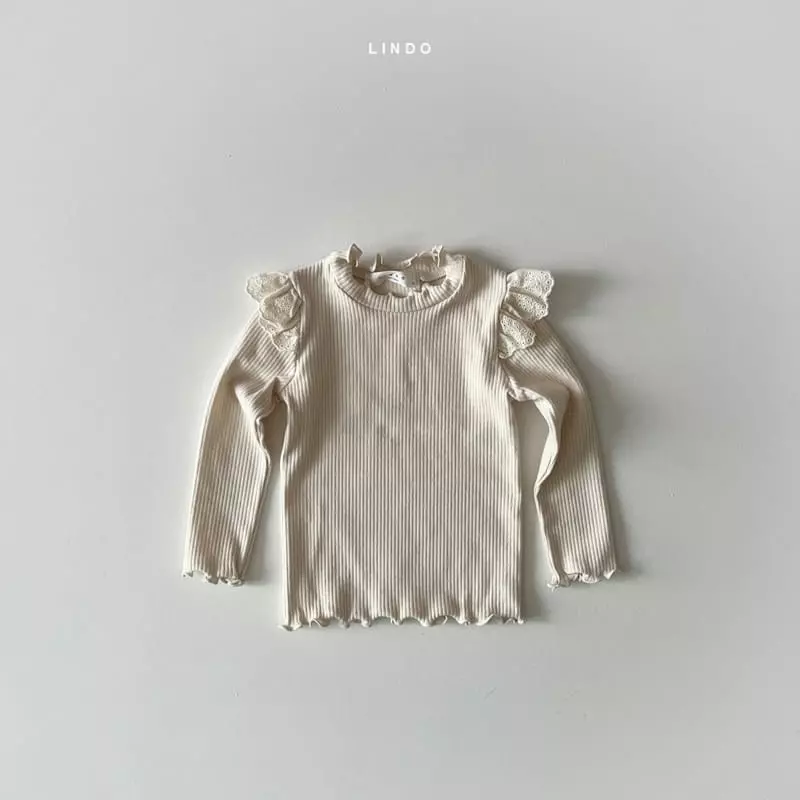 Lindo - Korean Children Fashion - #kidzfashiontrend - Lace Trib Turtleneck Tee - 3
