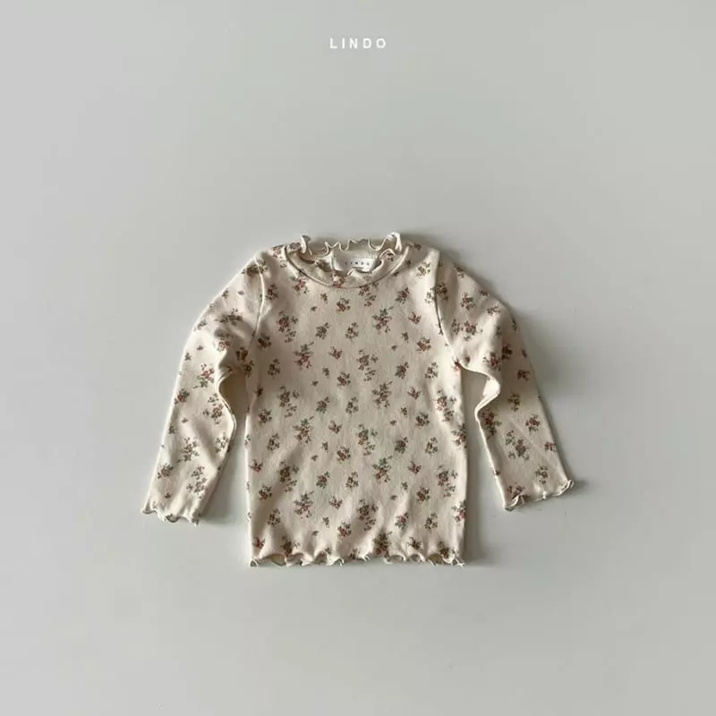 Lindo - Korean Children Fashion - #kidzfashiontrend - Yomi Flower Turtleneck - 2
