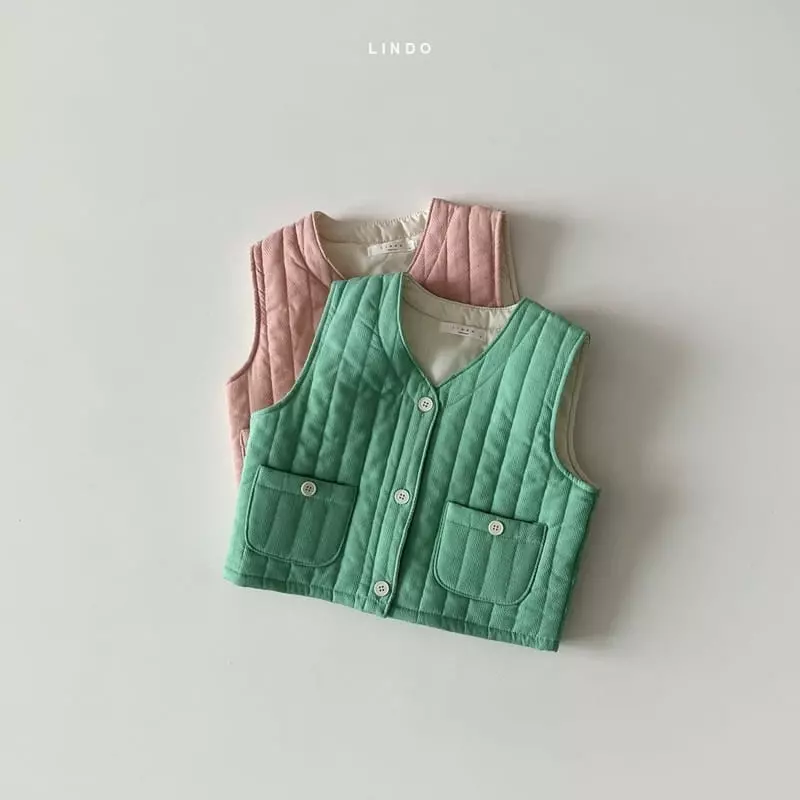 Lindo - Korean Children Fashion - #kidzfashiontrend - Roy Heart Quilting Vest - 7