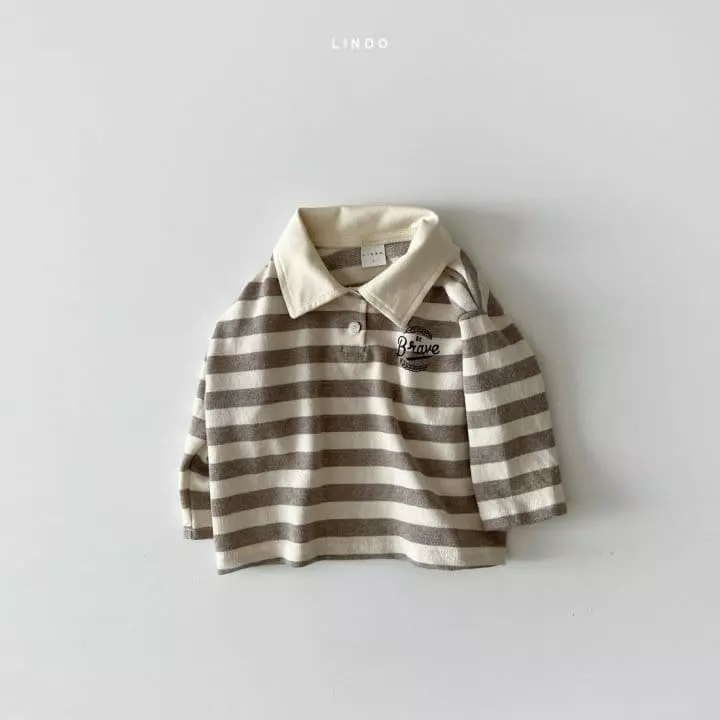 Lindo - Korean Children Fashion - #kidzfashiontrend - Shine Collar Tee - 2