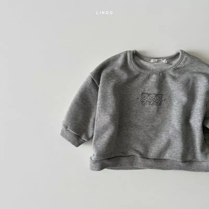 Lindo - Korean Children Fashion - #littlefashionista - Heart Bear Sweatshirt - 5