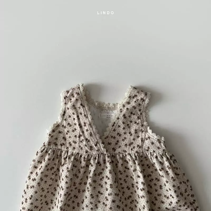 Lindo - Korean Children Fashion - #littlefashionista - Kelly Flower One-piece - 4