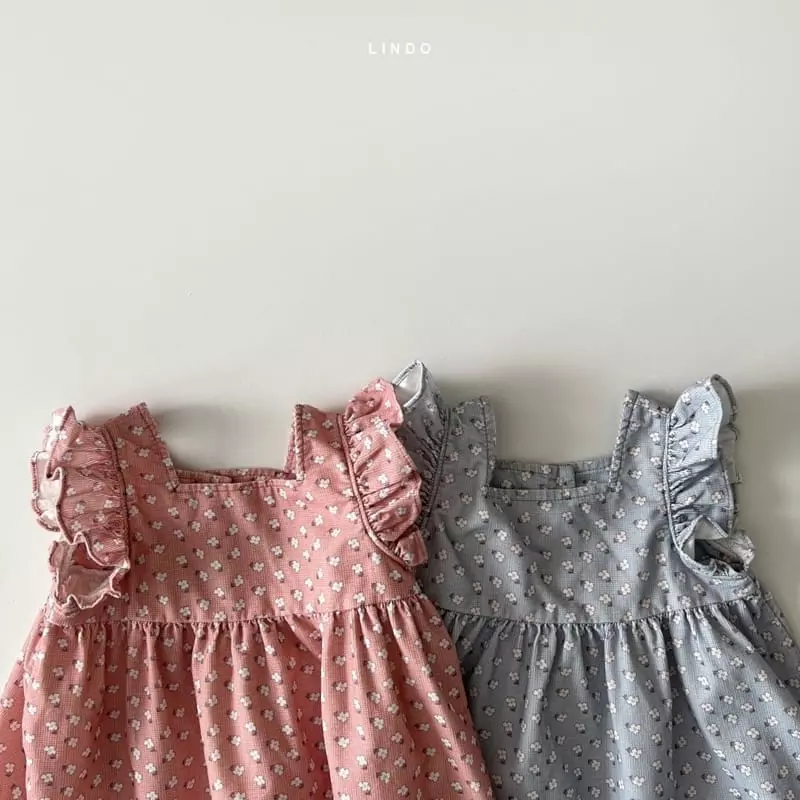 Lindo - Korean Children Fashion - #minifashionista - Jane Flower One-piece - 3
