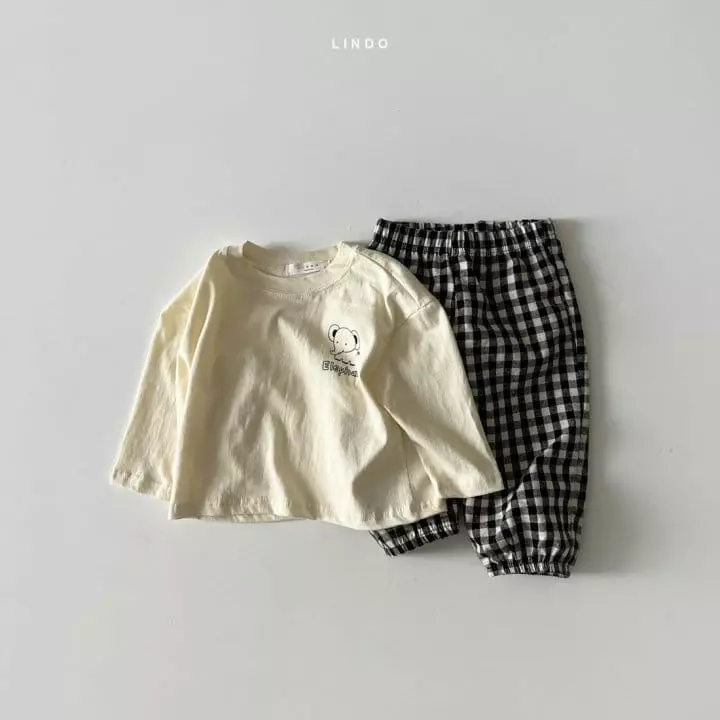 Lindo - Korean Children Fashion - #minifashionista - Animal Fall Top Bottom Set - 3