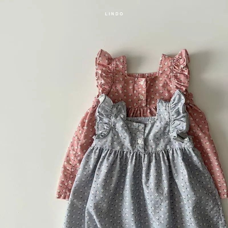 Lindo - Korean Children Fashion - #toddlerclothing - Jane Flower One-piece - 6