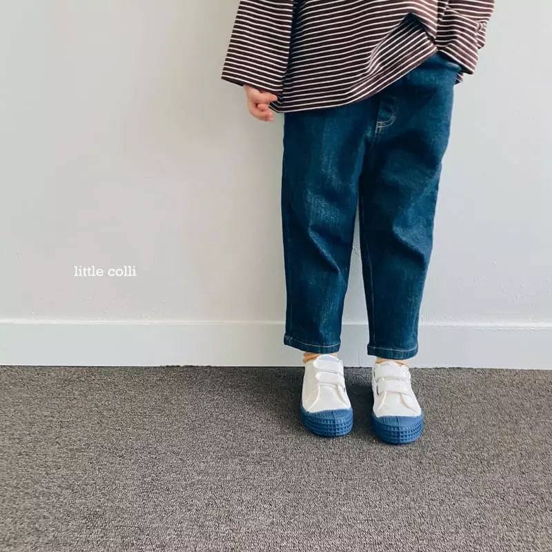 Little Colli - Korean Children Fashion - #childofig - Dark Denim Pants - 12